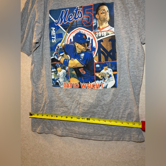 David Wright New York Mets Vintage 2018 Retirement Rap Gray T-shirt Size XL - Picture 3 of 8